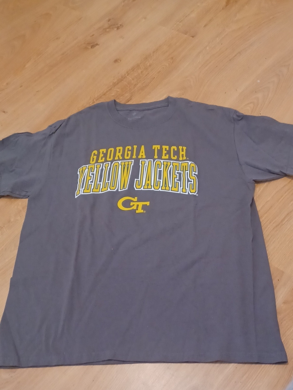 Fanactics Georgia Tech Yellowjackets Gray SS T-shirt Mens L Excellent Like New